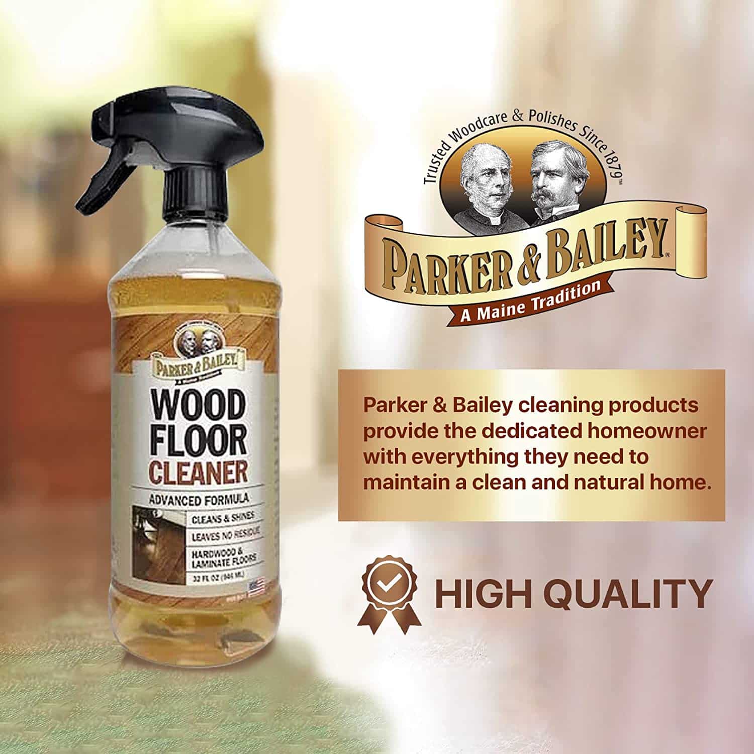 Parker And Bailey Wood Floor Cleaner 32oz (946ml)